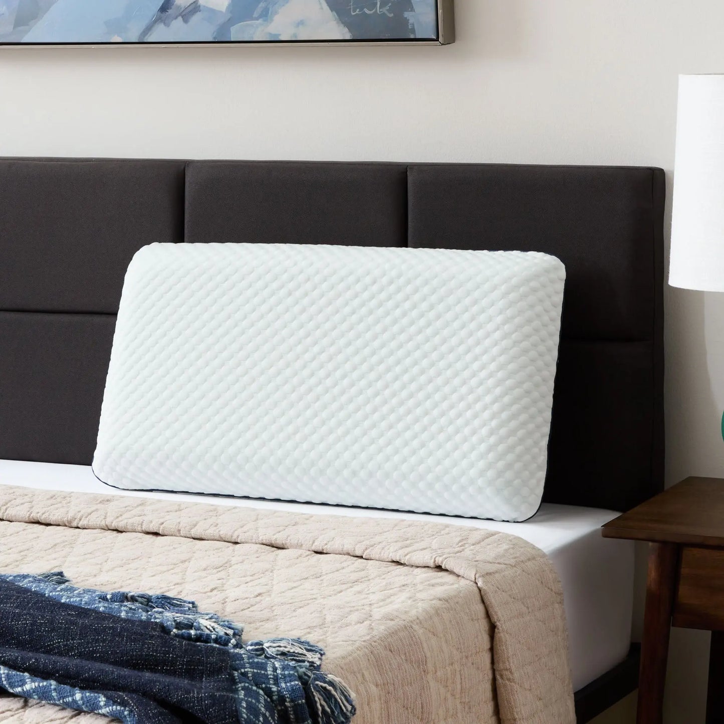Ventilated Gel Memory Foam Pillow with Enhanced Breathability for Optimal Cooling Sleep Support