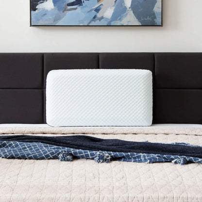 Ventilated Gel Memory Foam Pillow with Enhanced Breathability for Optimal Cooling Sleep Support