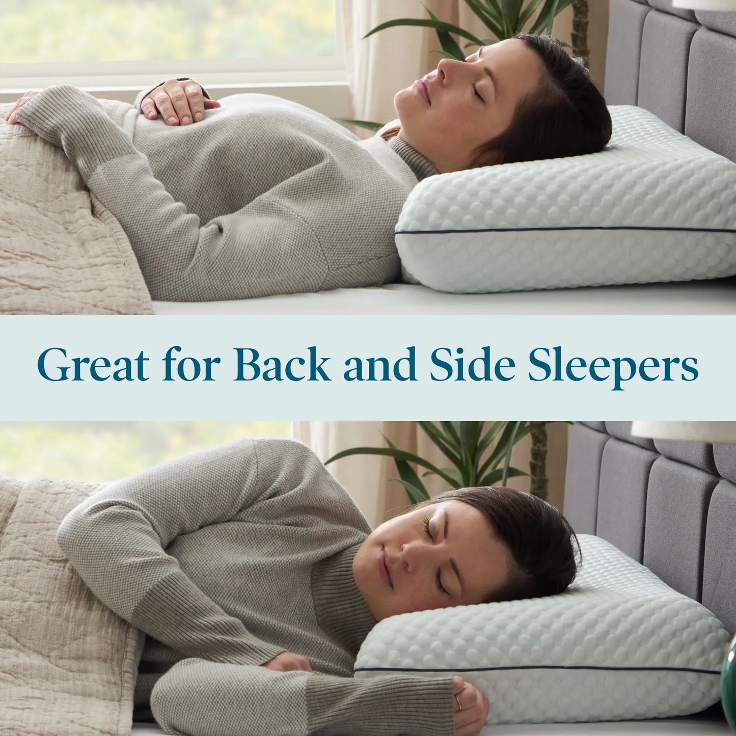 Ventilated Gel Memory Foam Pillow with Enhanced Breathability for Optimal Cooling Sleep Support