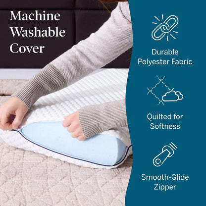 Ventilated Gel Memory Foam Pillow with Enhanced Breathability for Optimal Cooling Sleep Support