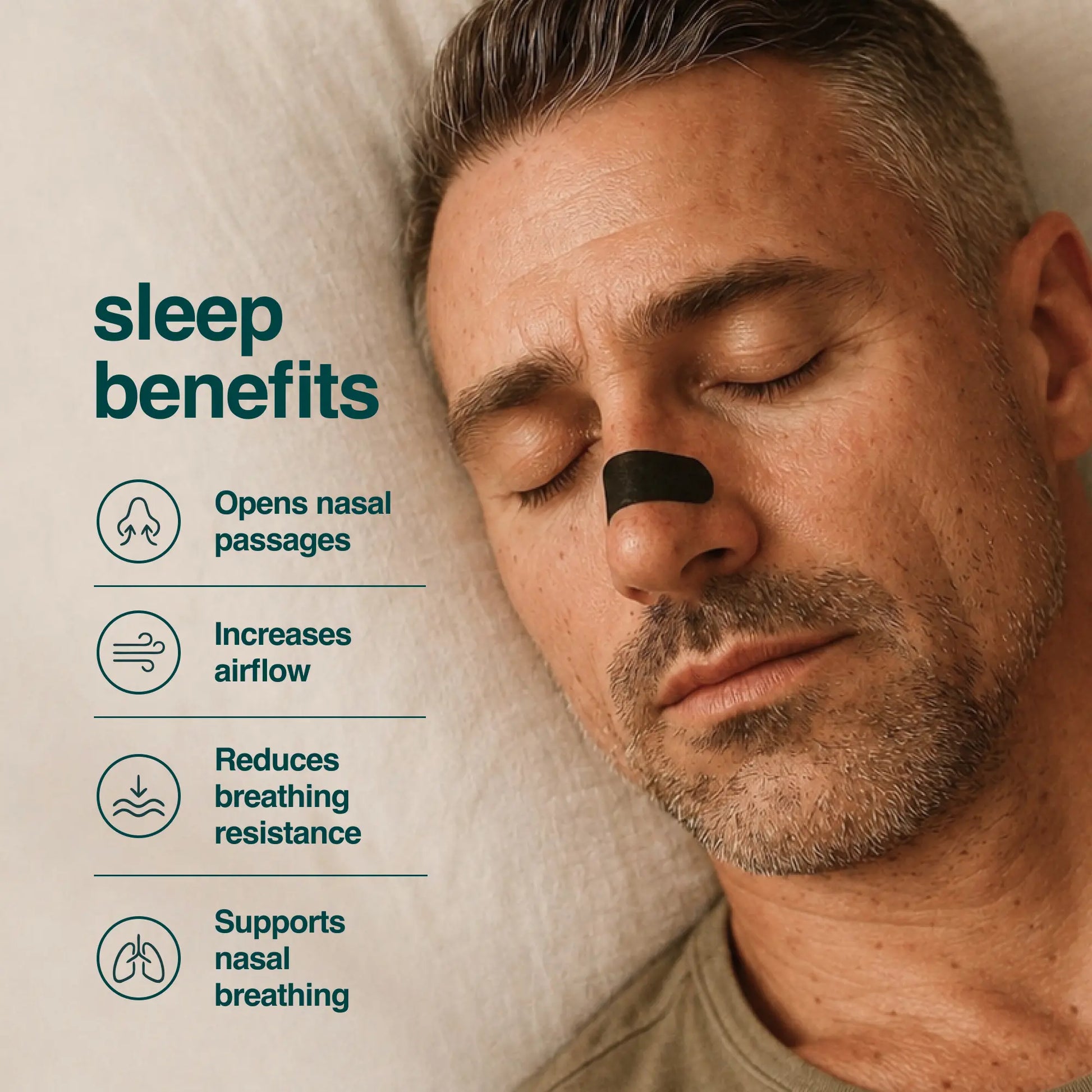 Sleep Karma Premium Bamboo Nasal Strips - Anti-Snoring Nasal Dilators for Enhanced Breathing and Improved Sleep Quality