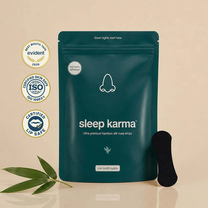 Sleep Karma Premium Bamboo Nasal Strips - Anti-Snoring Nasal Dilators for Enhanced Breathing and Improved Sleep Quality