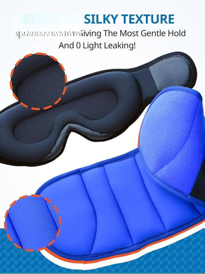 Ergonomic Memory Foam Travel Pillow Set for Airplanes and Road Trips - 360° Support Headrest with Eye Mask and Strap, Black