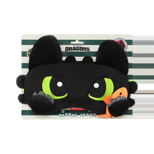 Miniso How to Train Your Dragon Sleep Mask - Soft and Comfortable Eyemask for Travel and Sleep Aid, Youth Novelty Design