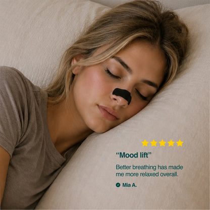 Sleep Karma Premium Bamboo Nasal Strips - Anti-Snoring Nasal Dilators for Enhanced Breathing and Improved Sleep Quality