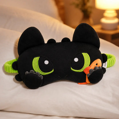 Miniso How to Train Your Dragon Sleep Mask - Soft and Comfortable Eyemask for Travel and Sleep Aid, Youth Novelty Design