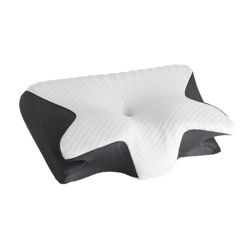 Premium Memory Foam Neck Pillow - Ergonomic Contour Sleep Pillow with Breathable Cover - Ideal for Comfortable Support