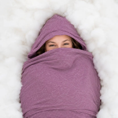 Hug Deep Sleep Wearable Blanket - Stretch Compression Sleep Sack with Hand Access, Breathable and Cozy Sensory Blanket for Adults, Kids, and Teens, Machine Washable Alternative to Weighted Blankets, Ideal for Sports and Nighttime Comfort Gifts